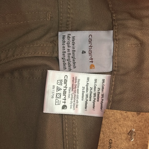 NWT Toddler boy Carhartt relaxed fit pants size 4 - Picture 5 of 7